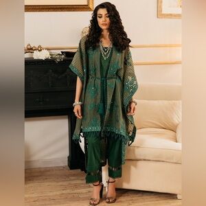 Ethnic Embroidered Shalwar Kameez 3pc Casual Pret Pakistani Designer Outfit